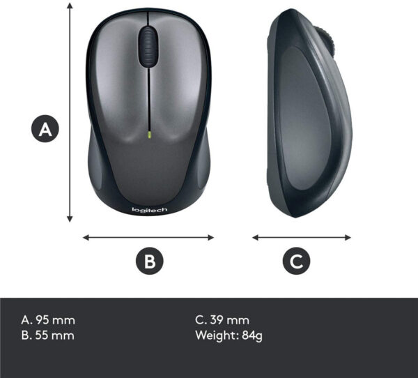 Logitech Mouse M235 Wireless Black