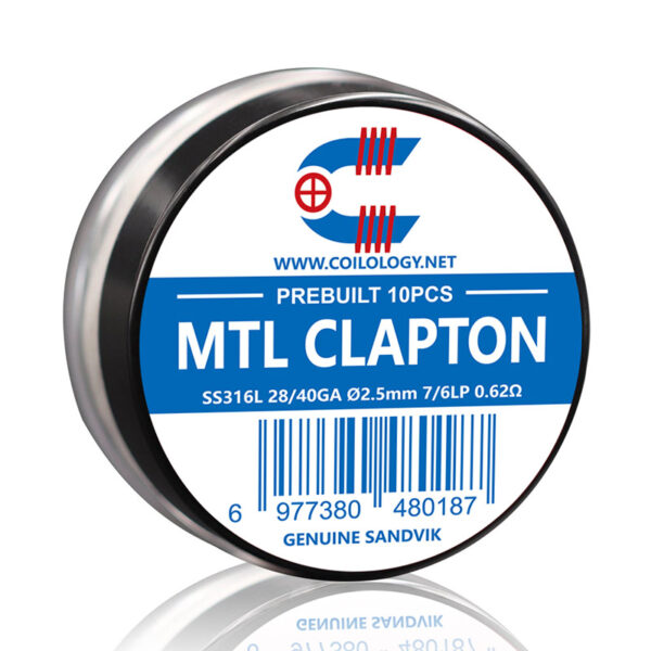 10pcs Coilology Pre-built MTL Clapton Coil