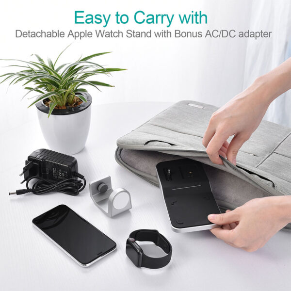 CHOETECH T316 MFi Certificated 4-in-1 Wireless Charging Dock For 11/11Pro/11ProMax/XR/XsMax/XS/X/8/8Plus