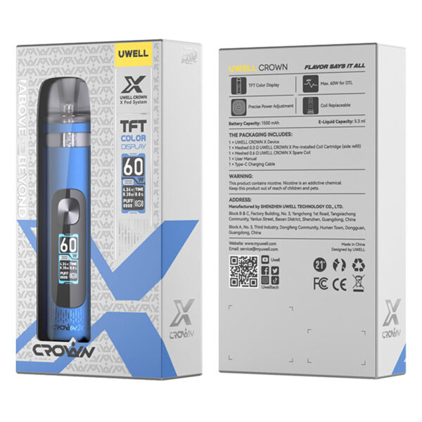 Uwell Crown X Pod System Kit 1500mAh 5.3ml