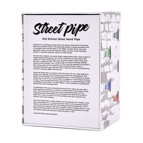 DAZZLEAF Street Pipe Old School Hand Glass Pipe