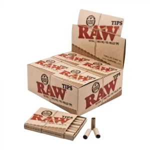 RAW Pre-Rolled Tips (21 Tips Per Pack) – 20 Pack