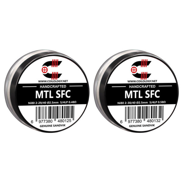 2pcs Coilology Pre-built Ni80 MTL SFC Coil with Cotton