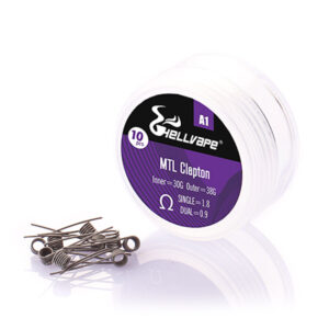 Hellvape A1 MTL Clapton Prebuilt Wire 30Ga+38Ga (1.8ohm)(10Pcs/Pack) (SALE)