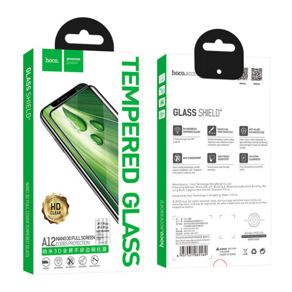 HOCO A12 Nano 3D Full Screen Non - Shattering Toughened Film