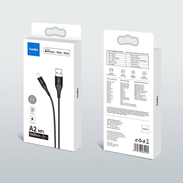 ROCK A2 MFi Fast Charge,Sync Cable 100cm