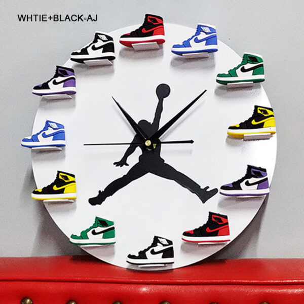 AJ02 Trade Hot Style AJ Clock Basketball Supplies 3D Shoe Model Generation Wall Clock Small Shoes Air Jordan Clock