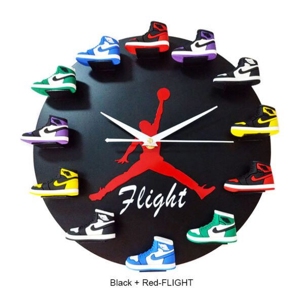 AJ02 Trade Hot Style AJ Clock Basketball Supplies 3D Shoe Model Generation Wall Clock Small Shoes Air Jordan Clock