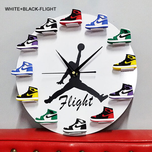 AJ02 Trade Hot Style AJ Clock Basketball Supplies 3D Shoe Model Generation Wall Clock Small Shoes Air Jordan Clock