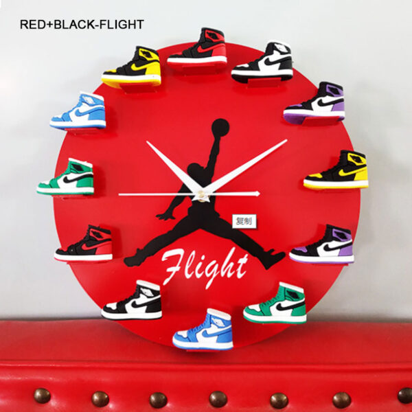 AJ02 Trade Hot Style AJ Clock Basketball Supplies 3D Shoe Model Generation Wall Clock Small Shoes Air Jordan Clock