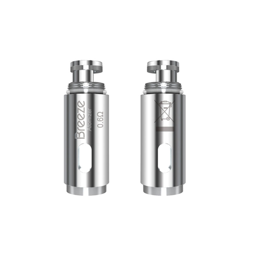 Replacement Coils (0.6ohm & 1.0ohm & 1.2ohm) for Aspire Breeze 2, Breeze starter kit 5Pcs/Pack