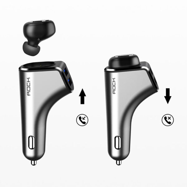 ROCK B400 Car Charger,Bluetooth Earphone