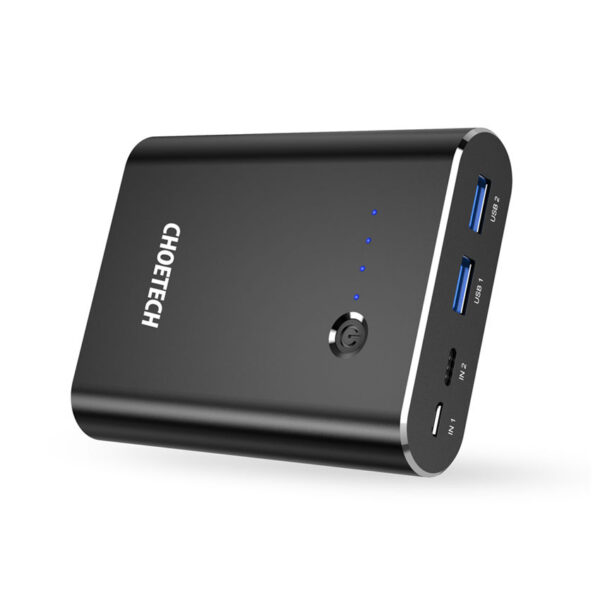 CHOETECH B617Q Quick Charge 3.0 High Speed Charging For 7/7 Plus/6S/6S Plus/6 Plus/6/SE (2020)/ 11/ 11Pro/11ProMax/XsMax,/XR/ XS/X/8/8 Plus/ AirPods/Ipad/Samsung/LG/HTC/Huawei/Moto/xiao MI and More(10400mAh)