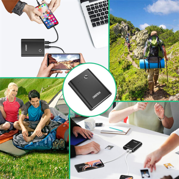 CHOETECH B617Q Quick Charge 3.0 High Speed Charging For 7/7 Plus/6S/6S Plus/6 Plus/6/SE (2020)/ 11/ 11Pro/11ProMax/XsMax,/XR/ XS/X/8/8 Plus/ AirPods/Ipad/Samsung/LG/HTC/Huawei/Moto/xiao MI and More(10400mAh)