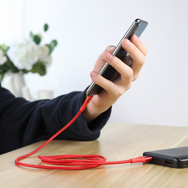 ROCK C8 C to A 5A Metal Charge,Sync Round Cable 100cm/200cm