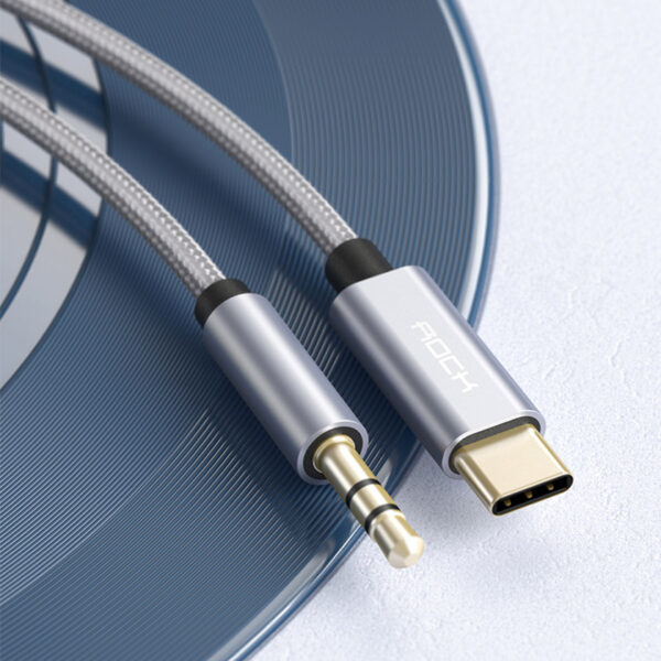 ROCK CA09 Type C to 3.5mm AUX Audio Cable 100cm