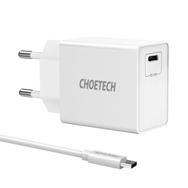 CHOETECH Q3005 PD3.0 Wall Fast Charging For 7/7 Plus/6S/6S Plus/6 Plus/6/SE (2020)/ 11/ 11Pro/11ProMax/XsMax,/XR/ XS/X/8/8 Plus/ AirPods/Ipad/Samsung/LG/HTC/Huawei/Moto/xiao MI and More