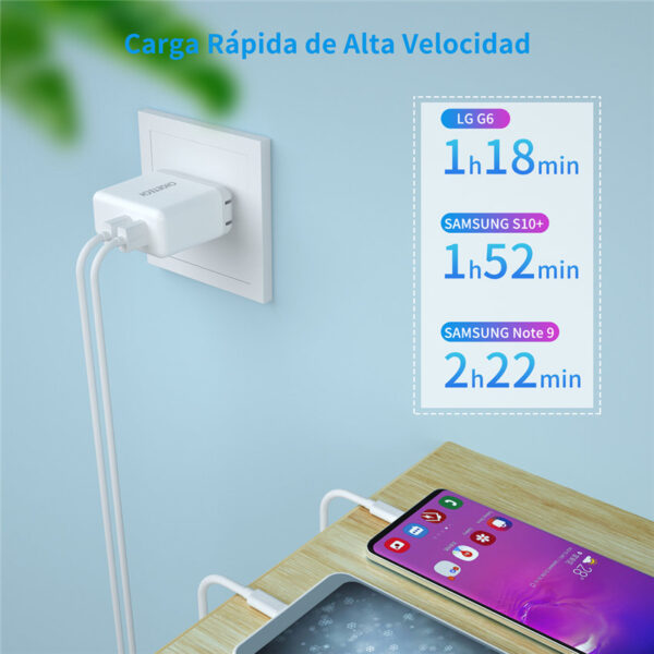 CHOETECH Q3006 30W USB-A Wall Fast Charging For 7/7 Plus/6S/6S Plus/6 Plus/6/SE (2020)/ 11/ 11Pro/11ProMax/XsMax,/XR/ XS/X/8/8 Plus/ AirPods/Ipad/Samsung/LG/HTC/Huawei/Moto/xiao MI and More