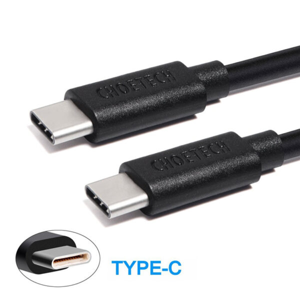 CHOETECH Nickel-plated Connectors, TYPE-C to TYPE-C Cable