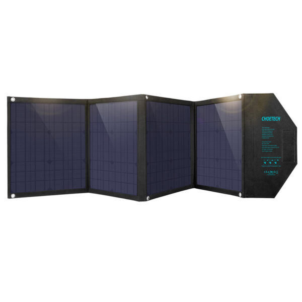 CHOETECH SC007 80W Three Panels Solar Charger Portable Waterproof Solar Panels Phone Charger