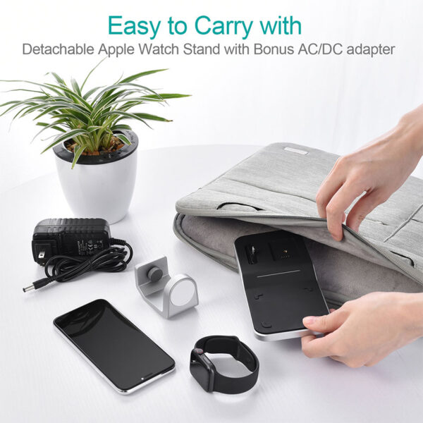 CHOETECH T316 MFi Certificated 4-in-1 Wireless Charging Dock For 11/11Pro/11ProMax/XR/XsMax/XS/X/8/8Plus