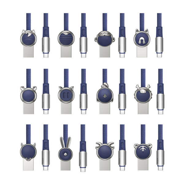 ROCK Chinese Zodiac II Type-C Charge,Sync Cable (Test Tube) Set (6pcs/pack) 100cm