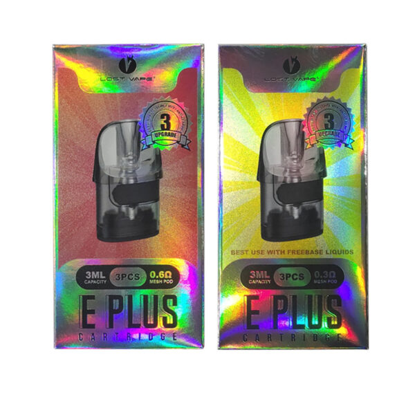 Lost Vape E-Plus Cartridge for Thelema Elite 40 Kit / Thelema Elite Art 40 Kit / Centaurus E40 Max Kit / Centaurus E40 Kit / Thelema Nano Kit /Centaurus E40 Ultra Kit (3pcs/pack)