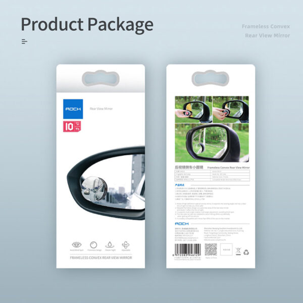 ROCK Frameless Convex Rear View Mirror