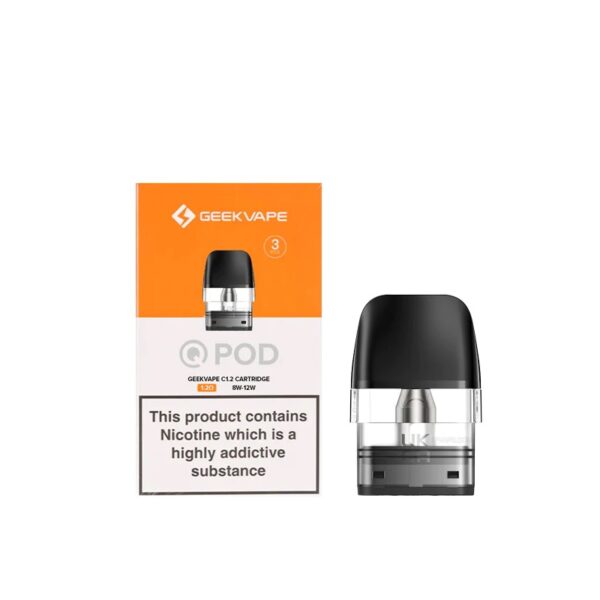 Geekvape Q Pod Cartridge for Sonder Q/ Q2/ Q Lite,Wenax Q/Mini/ Pro, AQ Kit, Digi-Q, Aegis Hero Q Kit, Wenax Q Ultra,Digi Q Vista Kit 3ml/2ml (3pcs/pack)