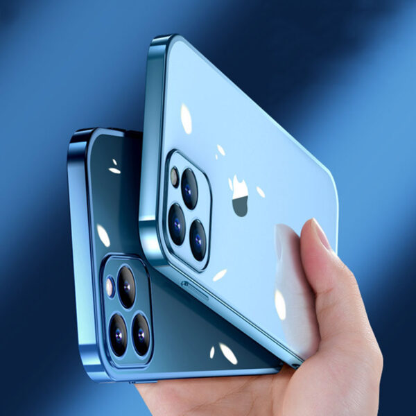 HC C08 Complete Plating Enclosure Case For 12Mini/12/12Pro/12ProMax/7 Plus/11/11Pro/11ProMax/XsMax/XS/8Plus