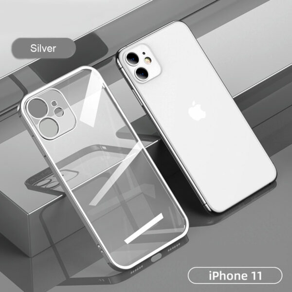 HC C08 Complete Plating Enclosure Case For 12Mini/12/12Pro/12ProMax/7 Plus/11/11Pro/11ProMax/XsMax/XS/8Plus