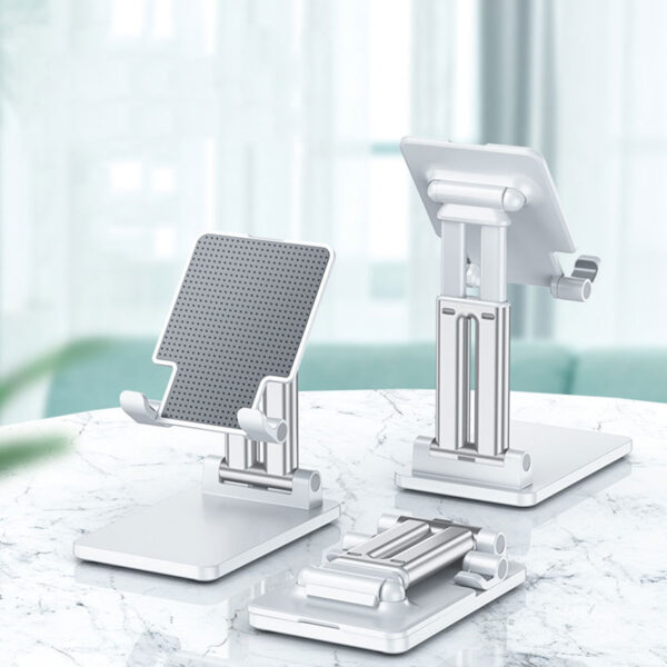 HC DS01 Genuine Desktop Stand Double Pillar Go Up And Down And Fold For Mobile phones Tablets iPad