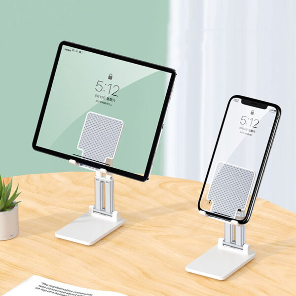 HC DS01 Genuine Desktop Stand Double Pillar Go Up And Down And Fold For Mobile phones Tablets iPad
