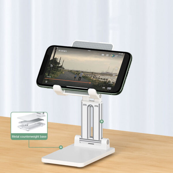 HC DS01 Genuine Desktop Stand Double Pillar Go Up And Down And Fold For Mobile phones Tablets iPad