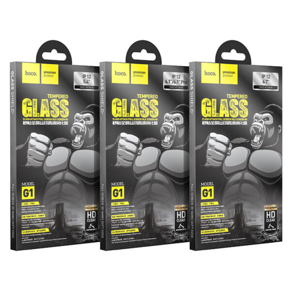 HOCO G1 Full Screen Screen Printing HD Toughened Film For 12mimi 12 12Pro 12ProMax(10PCS)