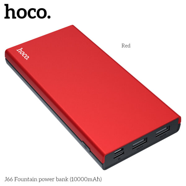 HOCO J66 Mobile Power Supply High Speed Charging For 7/7 Plus/6S/6S Plus/6 Plus/6/SE (2020)/ 11/ 11Pro/11ProMax/XsMax,/XR/ XS/X/8/8 Plus/ AirPods/Ipad/Samsung/LG/HTC/Huawei/Moto/xiao MI and More (Lithium Polymer 10000mAh)