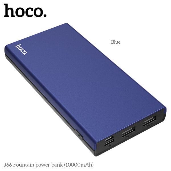 HOCO J66 Mobile Power Supply High Speed Charging For 7/7 Plus/6S/6S Plus/6 Plus/6/SE (2020)/ 11/ 11Pro/11ProMax/XsMax,/XR/ XS/X/8/8 Plus/ AirPods/Ipad/Samsung/LG/HTC/Huawei/Moto/xiao MI and More (Lithium Polymer 10000mAh)