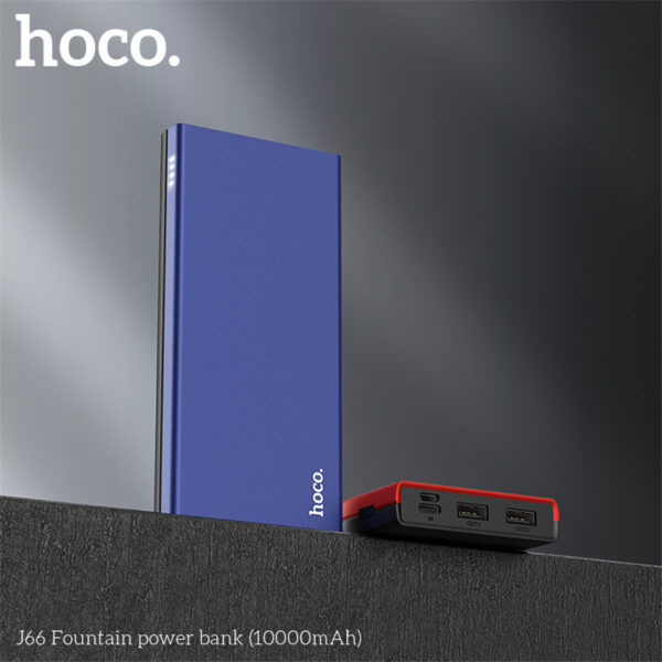 HOCO J66 Mobile Power Supply High Speed Charging For 7/7 Plus/6S/6S Plus/6 Plus/6/SE (2020)/ 11/ 11Pro/11ProMax/XsMax,/XR/ XS/X/8/8 Plus/ AirPods/Ipad/Samsung/LG/HTC/Huawei/Moto/xiao MI and More (Lithium Polymer 10000mAh)