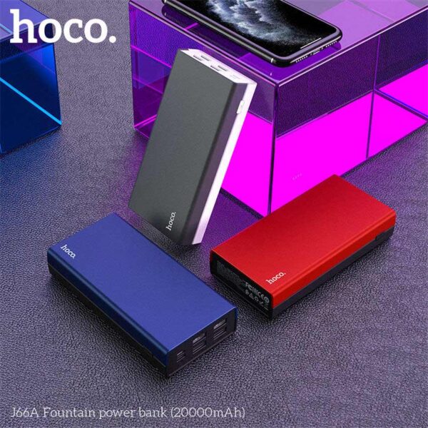 HOCO J66A Mobile Power Supply High Speed Charging For 7/7 Plus/6S/6S Plus/6 Plus/6/SE (2020)/ 11/ 11Pro/11ProMax/XsMax,/XR/ XS/X/8/8 Plus/ AirPods/Ipad/Samsung/LG/HTC/Huawei/Moto/xiao MI and More(Lithium Polymer 20000mAh)