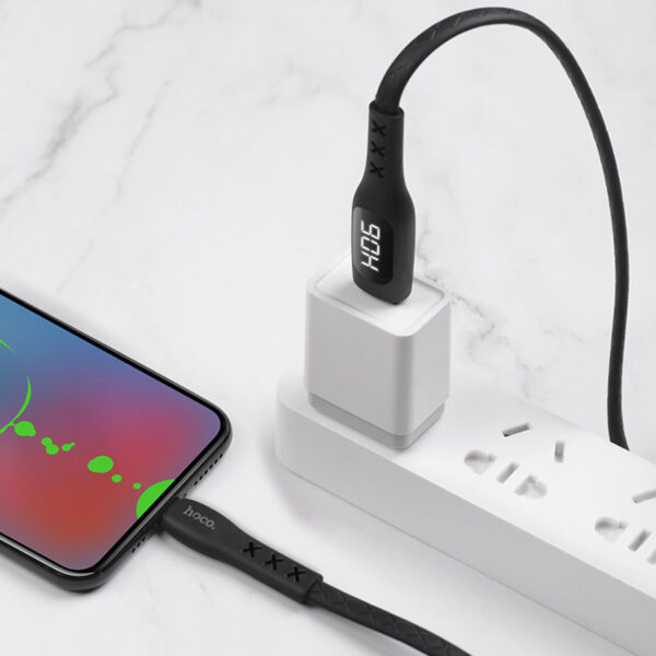 HOCO S6 Fast Charging cable with Timing Display for Micro