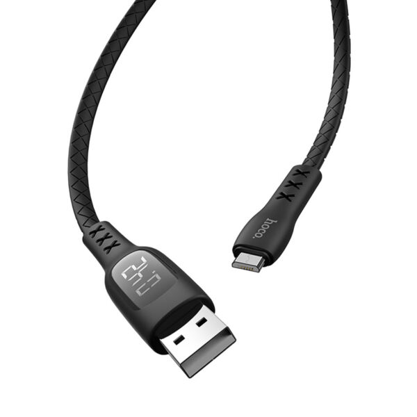 HOCO S6 Fast Charging cable with Timing Display for Micro