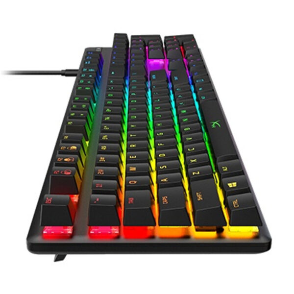 HyperX Alloy Origins - Mechanical Gaming Keyboard Software-Controlled Light & Macro Customization Compact Form Factor RGB LED Backlit - Linear HyperX Red Switch（HX-KB6AQX-US）