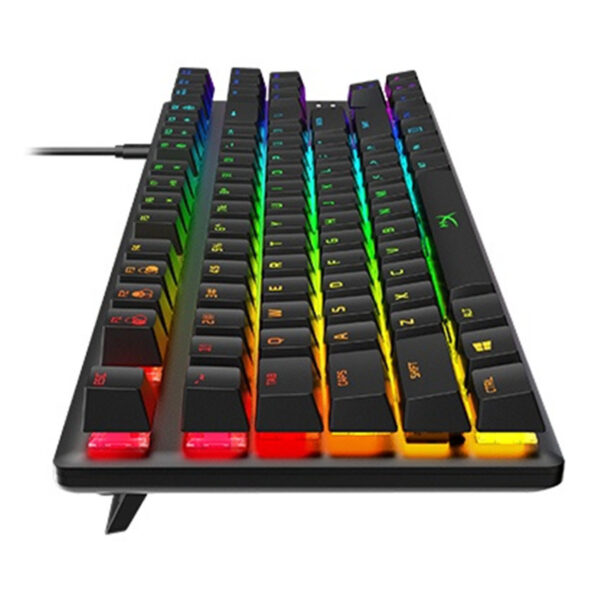 HyperX Alloy Origins Core - Mechanical Gaming Keyboard, Software-Controlled Light & Macro Customization Compact Form Factor RGB LED Backlit - Linear HyperX Red Switch（HX-KB7AQX-US）