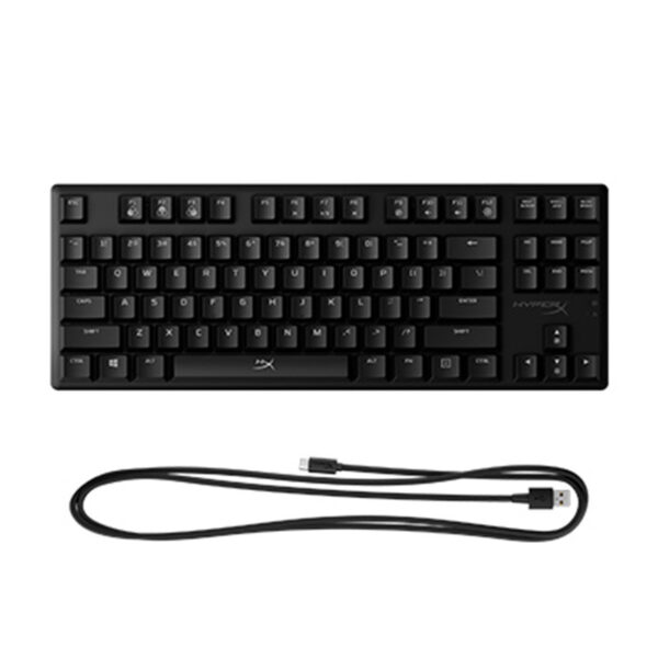 HyperX Alloy Origins Core - Mechanical Gaming Keyboard, Software-Controlled Light & Macro Customization Compact Form Factor RGB LED Backlit - Linear HyperX Red Switch（HX-KB7AQX-US）
