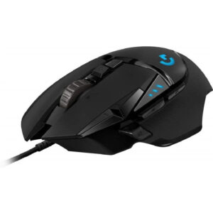 Logitech G502 Hero High Performance Gaming Mouse Special Edition Hero 16K Sensor 16 000 DPI RGB Adjustable Weights 11 Programmable Buttons On-Board Memory PC/Mac – Black