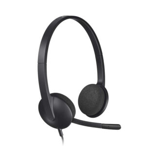 Logitech H340 Roll Over Image To Zoom In USB Headset Stereo USB Headset For Windows And Mac – Black