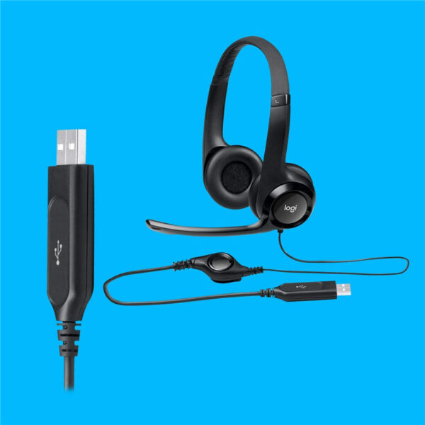 Logitech USB Headset H390 with Noise Cancelling Mic