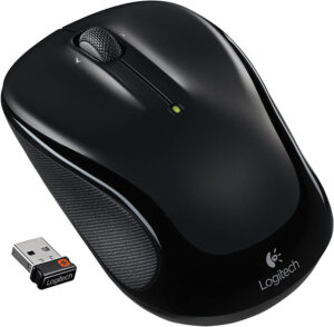 Logitech M325 Wireless Mouse for Web Scrolling – Black