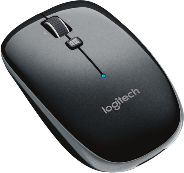 Logitech M557 Bluetooth Mouse – Wireless Mouse with 1 Year Battery Life Side-to-Side Scrolling and Right or Left Hand Use with Apple Mac or Microsoft Windows Computers and Laptops