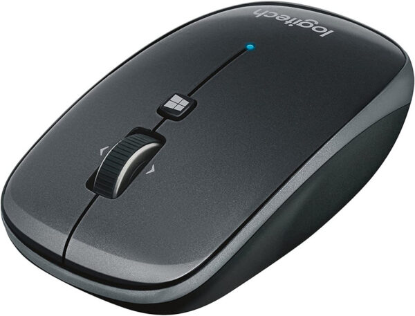 Logitech M557 Bluetooth Mouse – Wireless Mouse with 1 Year Battery Life Side-to-Side Scrolling and Right or Left Hand Use with Apple Mac or Microsoft Windows Computers and Laptops